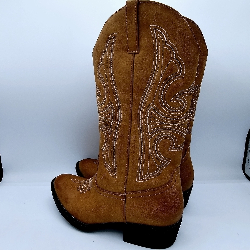 NWOT Coconuts by Matisse "Dusty" Tan/Brown Western Cowboy Boots NWT 6.5 - Picture 7 of 11